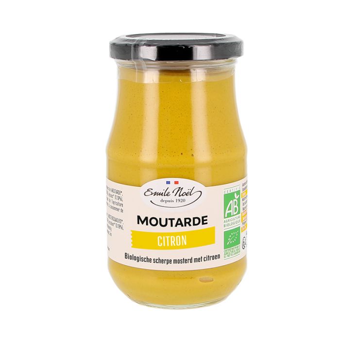 image de Moutarde Forte au Citron Bio – 200 g – Emile Noël